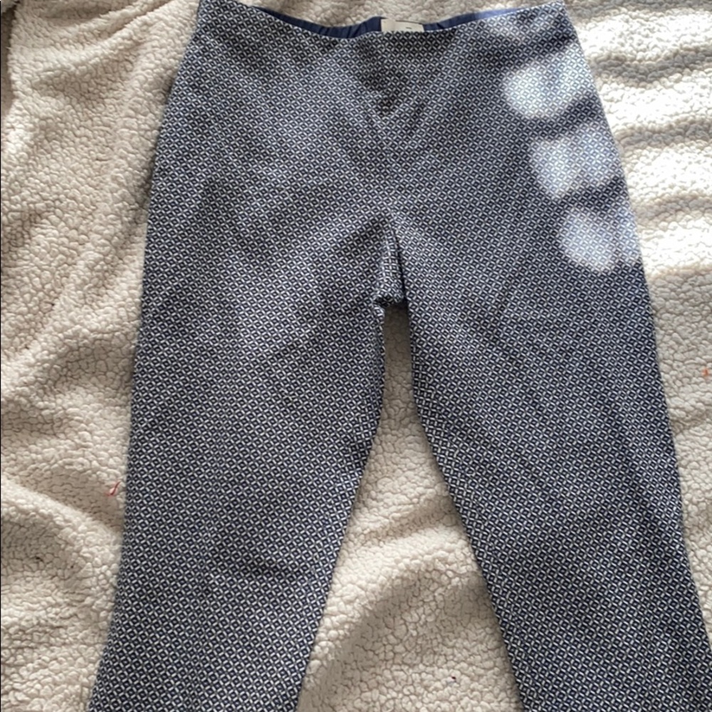 Blue Patterned Pants